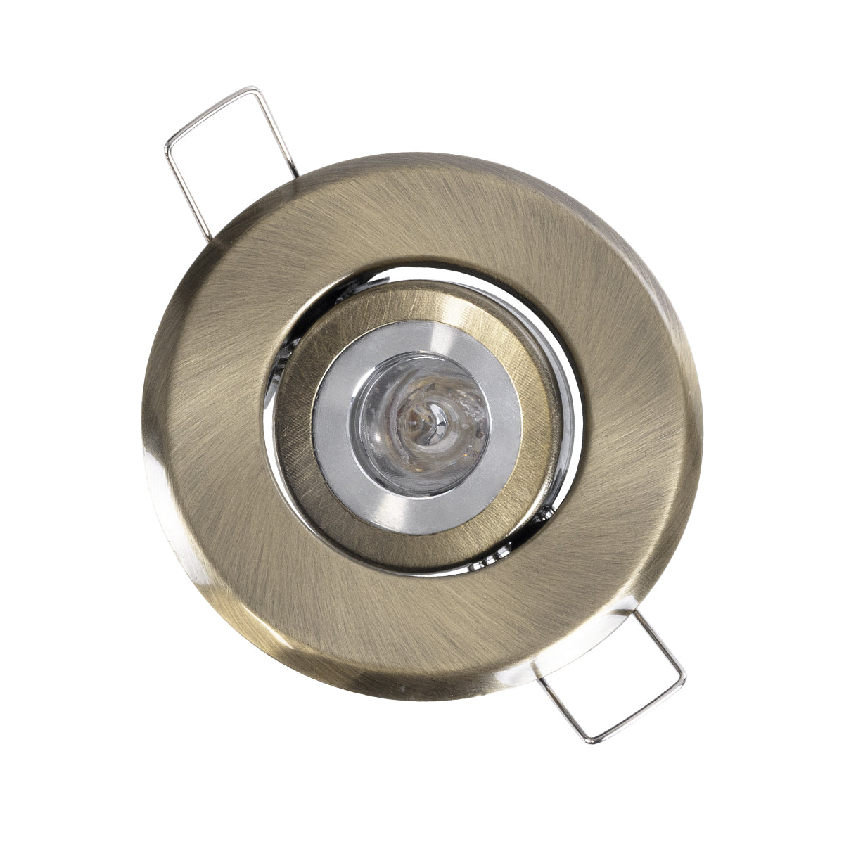 DELTA 77806 Χωνευτό Κινούμενο Στρόγγυλο Σποτ Οροφής για Λάμπα MR11 με Βάση GU5.3 ή GU10 - IP20 - Μεταλλικό - Φ70 x Υ21mm - Μπρούτζινο