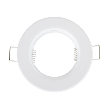 DELTA 77807 Χωνευτό Στρόγγυλο Σποτ Οροφής για Λάμπα MR16 με Βάση GU5.3 ή GU10 - IP20 - Μεταλλικό - Φ83 x Υ31mm - Λευκό