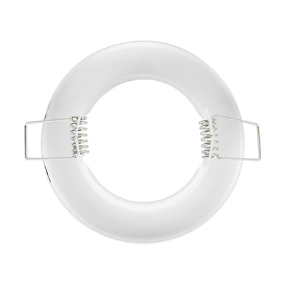 DELTA 77807 Χωνευτό Στρόγγυλο Σποτ Οροφής για Λάμπα MR16 με Βάση GU5.3 ή GU10 - IP20 - Μεταλλικό - Φ83 x Υ31mm - Λευκό