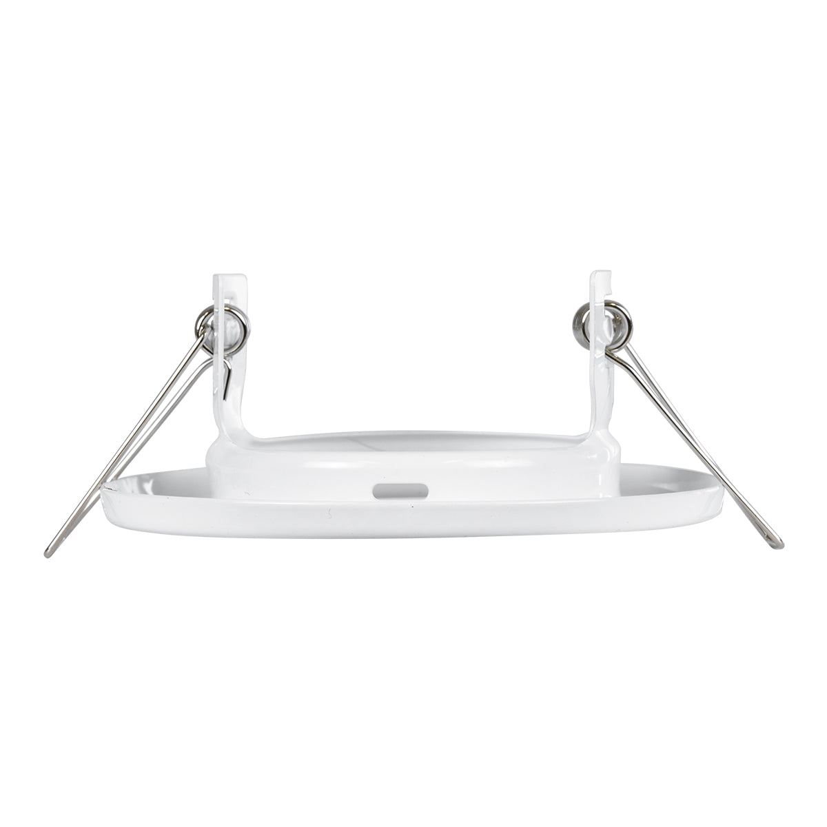 DELTA 77807 Χωνευτό Στρόγγυλο Σποτ Οροφής για Λάμπα MR16 με Βάση GU5.3 ή GU10 - IP20 - Μεταλλικό - Φ83 x Υ31mm - Λευκό