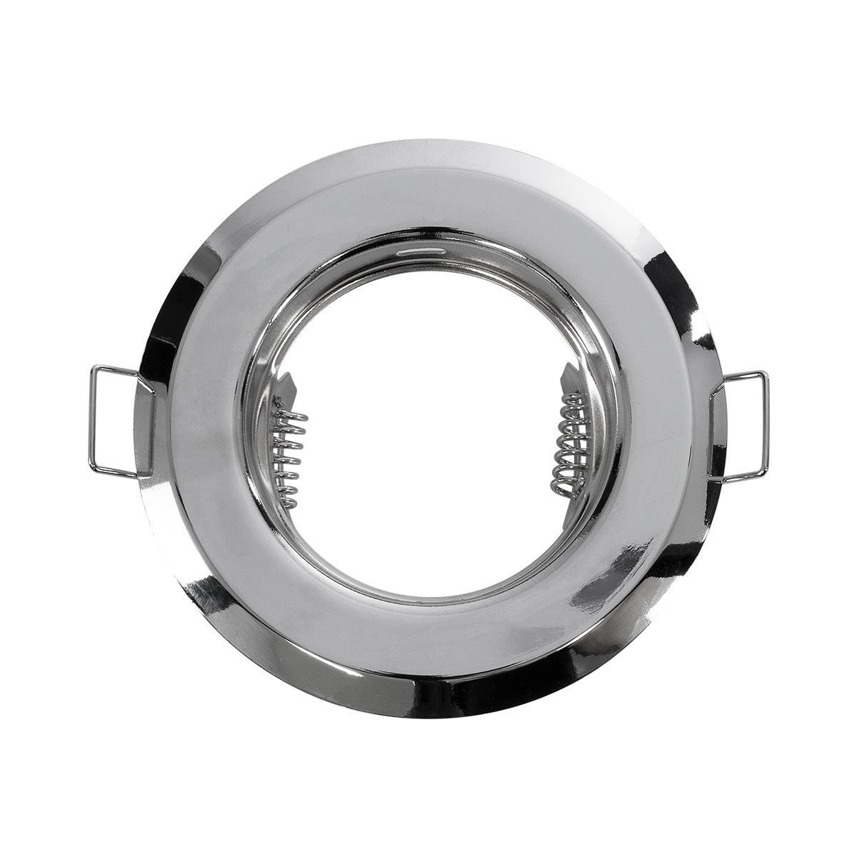 DELTA 77810 Χωνευτό Στρόγγυλο Σποτ Οροφής για Λάμπα MR16 με Βάση GU5.3 ή GU10 - IP20 - Μεταλλικό - Φ83 x Υ31mm - Χρώμιο Νίκελ