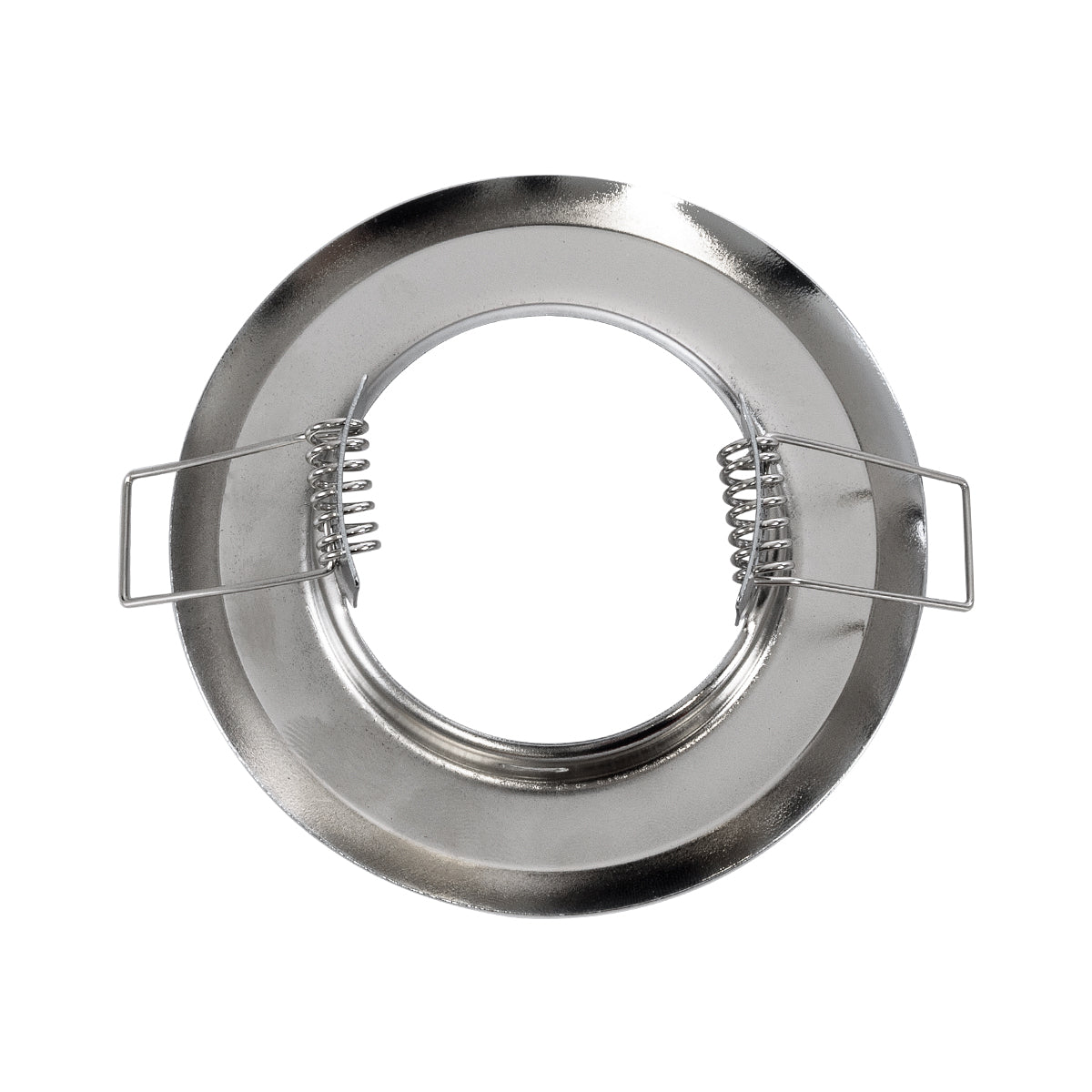 DELTA 77810 Χωνευτό Στρόγγυλο Σποτ Οροφής για Λάμπα MR16 με Βάση GU5.3 ή GU10 - IP20 - Μεταλλικό - Φ83 x Υ31mm - Χρώμιο Νίκελ