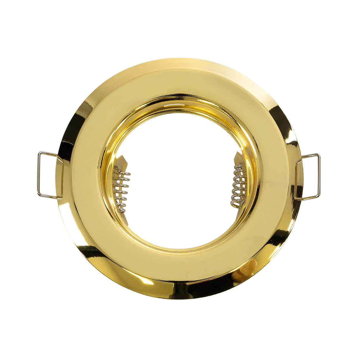 DELTA 77811 Χωνευτό Στρόγγυλο Σποτ Οροφής για Λάμπα MR16 με Βάση GU5.3 ή GU10 - IP20 - Μεταλλικό - Φ83 x Υ31mm - Χρυσό Πλατίνα