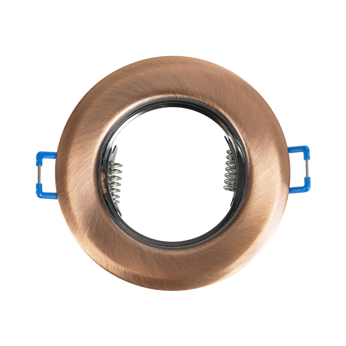 DELTA 77812 Χωνευτό Στρόγγυλο Σποτ Οροφής για Λάμπα MR16 με Βάση GU5.3 ή GU10 - IP20 - Μεταλλικό - Φ83 x Υ31mm - Χάλκινο