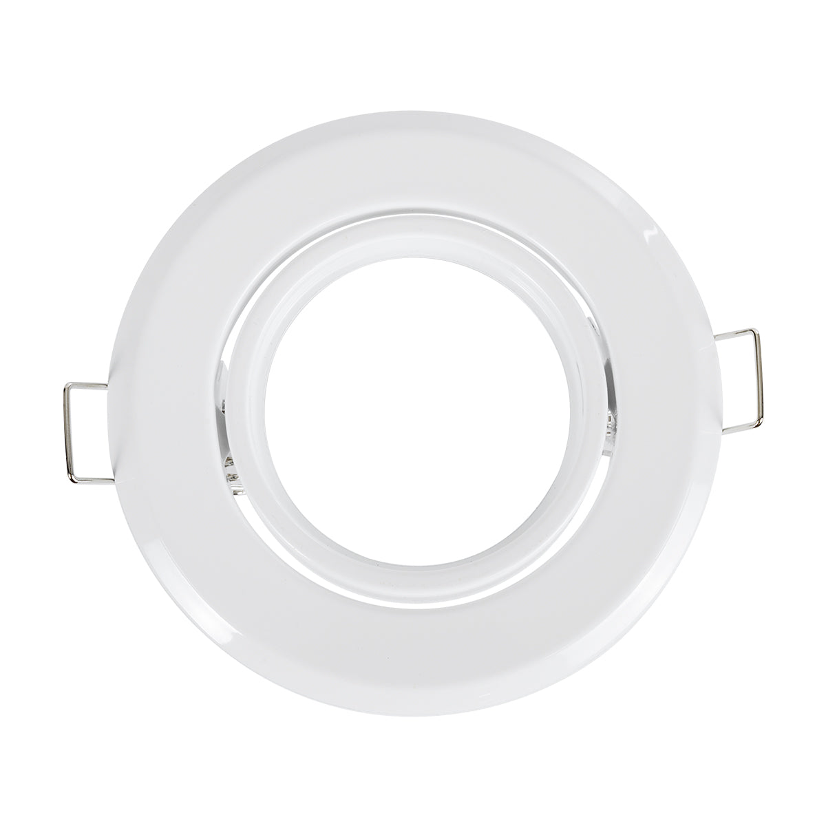 RAFY 77814 Χωνευτή Κινούμενη Βάση για Σποτ MR16 με Ντουί GU10/GU5.3 IP20 - Λευκό - Μ9.2 x Π9.2 x Υ3.1 / Q7