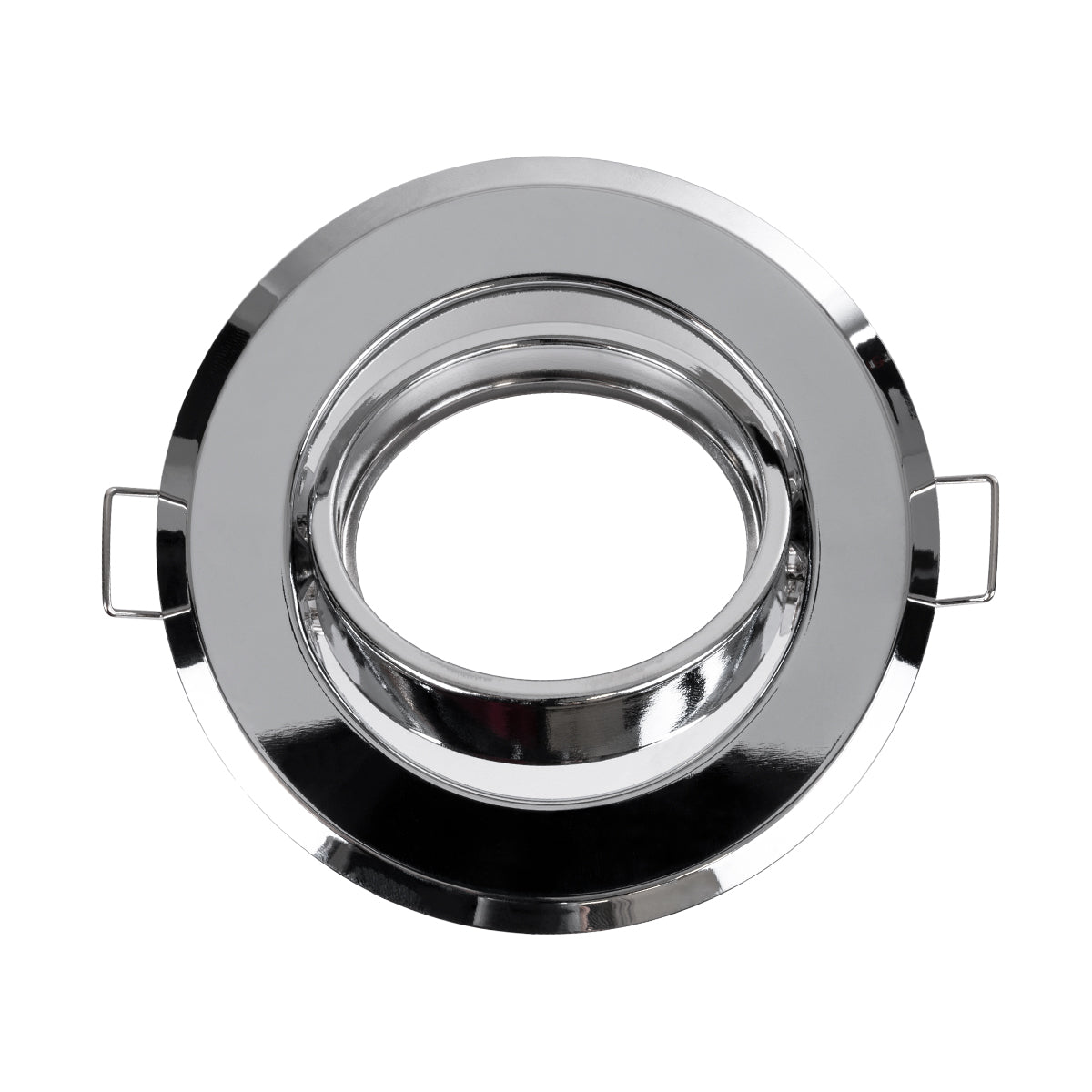 DELTA 77817 Χωνευτό Κινούμενο Στρόγγυλο Σποτ Οροφής για Λάμπα MR16 με Βάση GU5.3 ή GU10 - IP20 - Μεταλλικό - Φ92 x Υ28mm - Χρώμιο Νίκελ