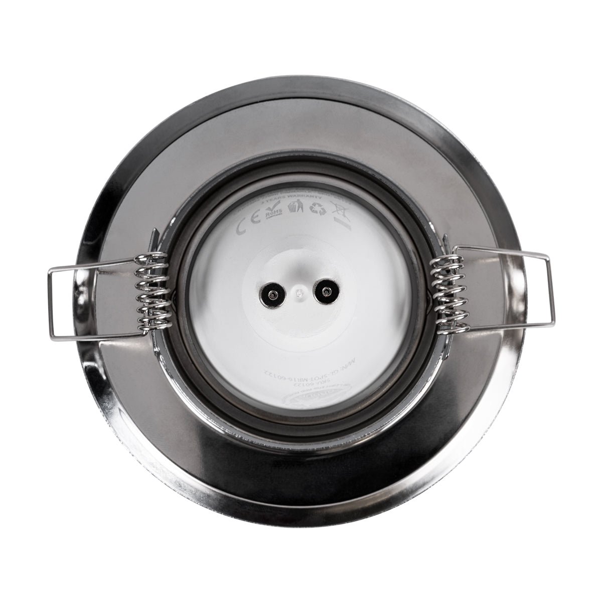 DELTA 77817 Χωνευτό Κινούμενο Στρόγγυλο Σποτ Οροφής για Λάμπα MR16 με Βάση GU5.3 ή GU10 - IP20 - Μεταλλικό - Φ92 x Υ28mm - Χρώμιο Νίκελ