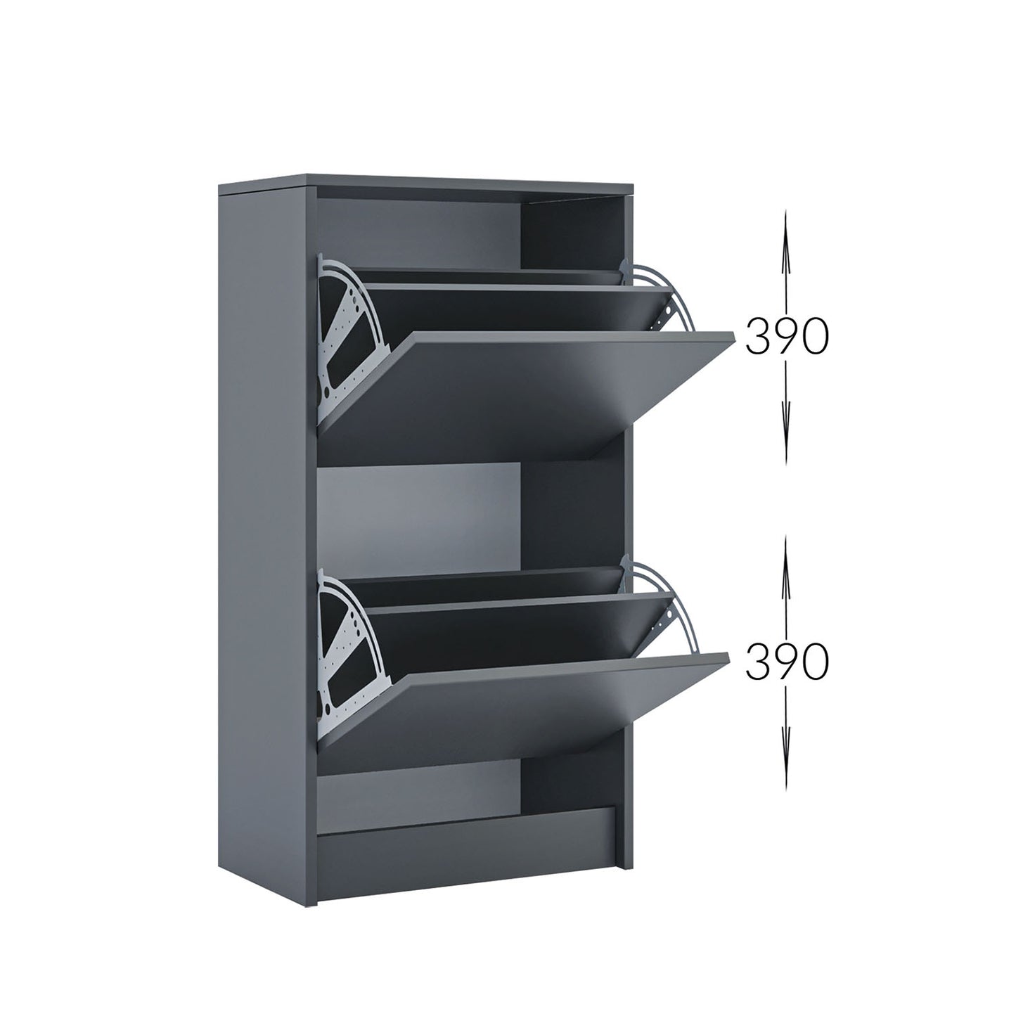 Παπουτσοθήκη Rolf Γραφίτης 50x28x94