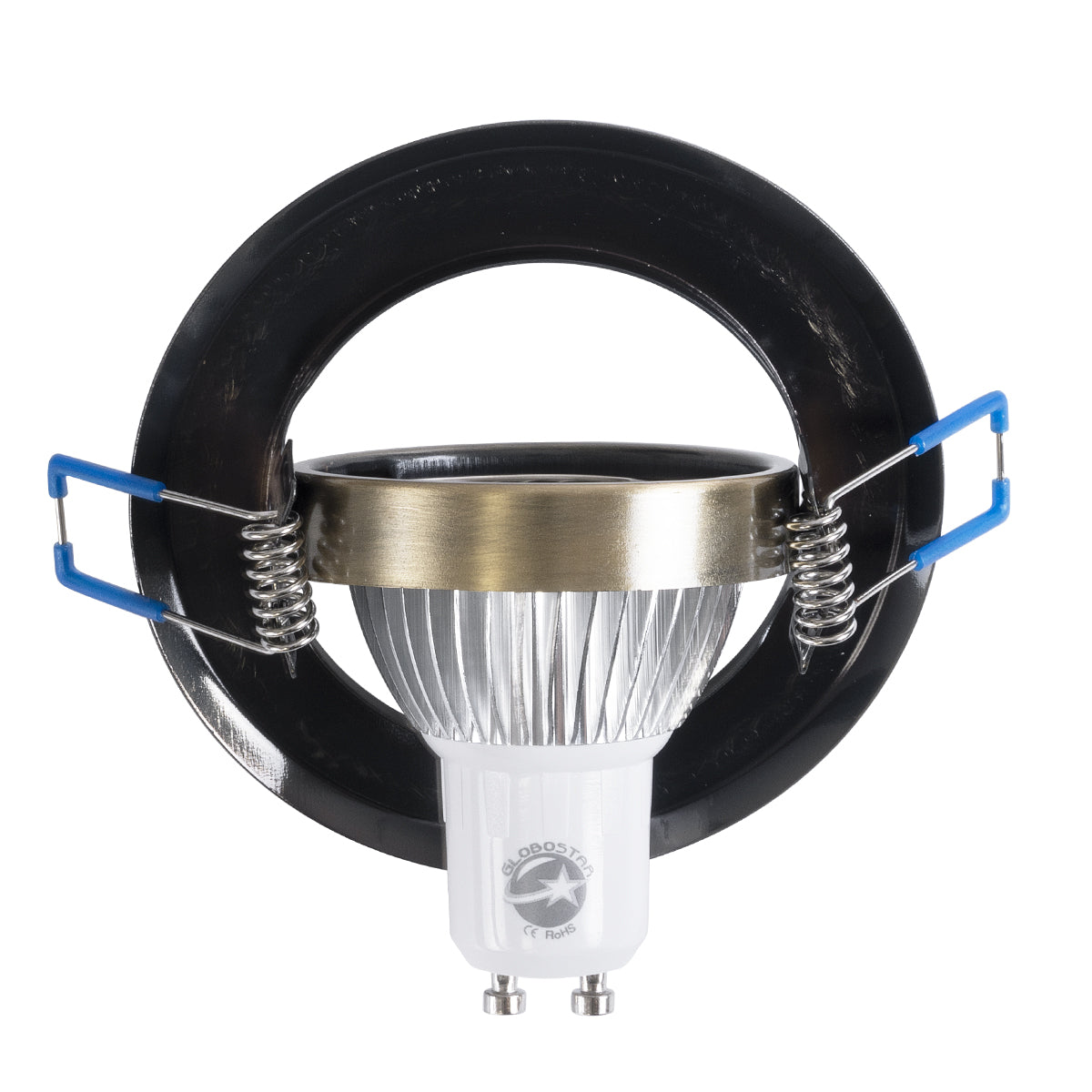 DELTA 77820 Χωνευτό Κινούμενο Στρόγγυλο Σποτ Οροφής για Λάμπα MR16 με Βάση GU5.3 ή GU10 - IP20 - Μεταλλικό - Φ92 x Υ28mm - Μπρούτζινο