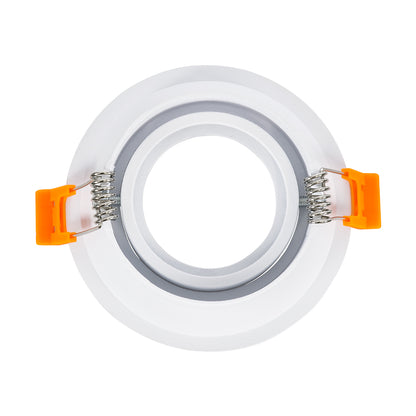 ALPHA 77830 Χωνευτό Κινούμενο Στρόγγυλο Σποτ Οροφής για Λάμπα MR16/GU10 - IP20 - Χυτό Αλουμίνιο - Φ9.4 x Υ4.2cm - Λευκό