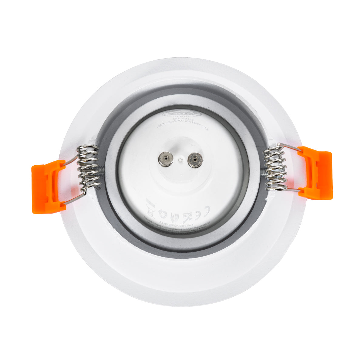 ALPHA 77830 Χωνευτό Κινούμενο Στρόγγυλο Σποτ Οροφής για Λάμπα MR16/GU10 - IP20 - Χυτό Αλουμίνιο - Φ9.4 x Υ4.2cm - Λευκό