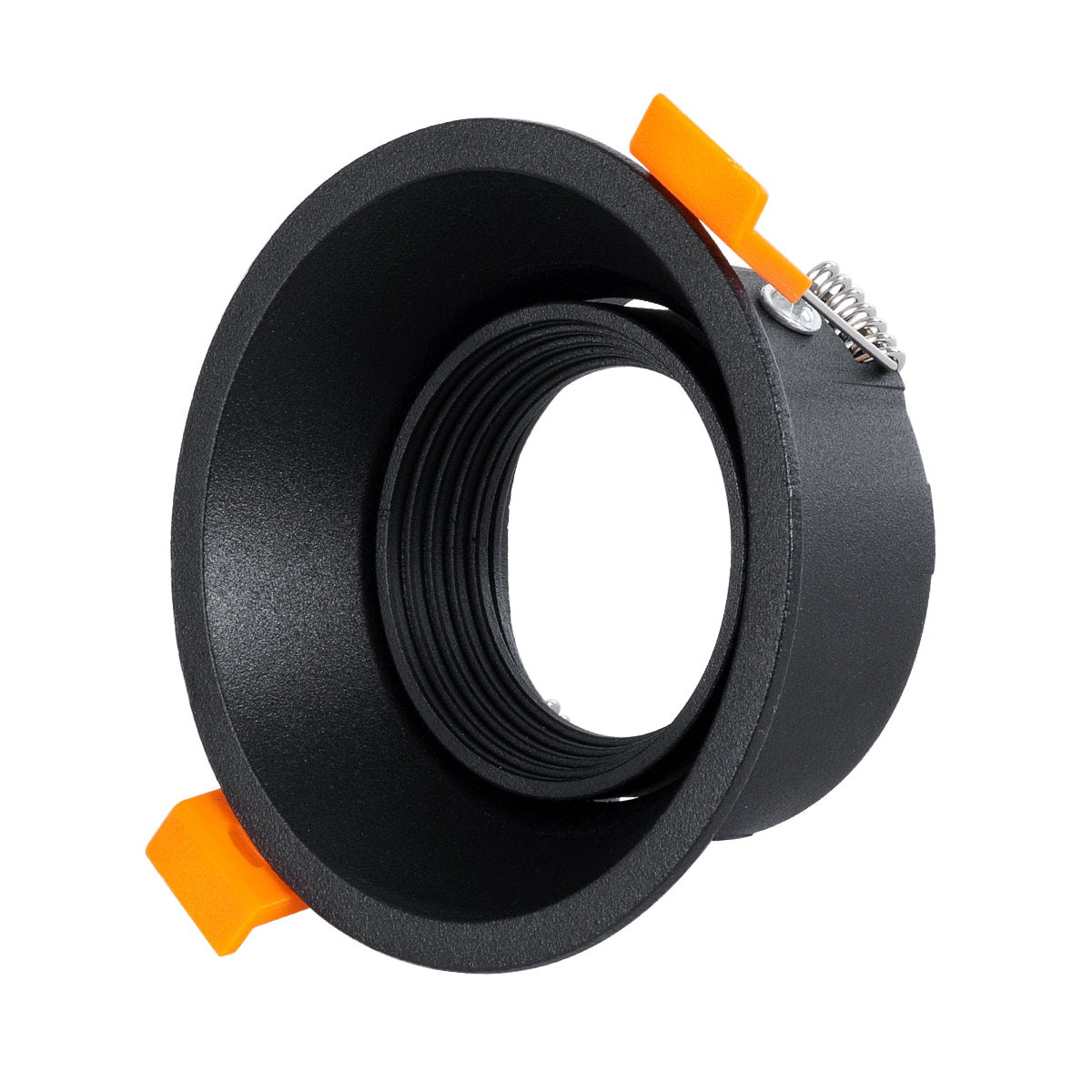 ALPHA 77831 Χωνευτή Κινούμενη Βάση για Σποτ MR16 με Ντουί GU10/GU5.3 IP20 - Μαύρο Ματ - Μ9.4 x Π9.4 x Υ4.2 / Q8.3εκ