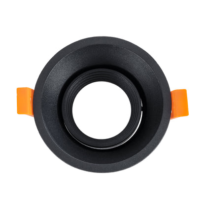 ALPHA 77831 Χωνευτή Κινούμενη Βάση για Σποτ MR16 με Ντουί GU10/GU5.3 IP20 - Μαύρο Ματ - Μ9.4 x Π9.4 x Υ4.2 / Q8.3εκ