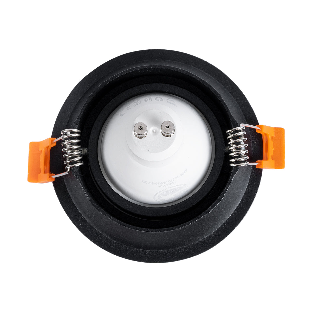 ALPHA 77831 Χωνευτή Κινούμενη Βάση για Σποτ MR16 με Ντουί GU10/GU5.3 IP20 - Μαύρο Ματ - Μ9.4 x Π9.4 x Υ4.2 / Q8.3εκ