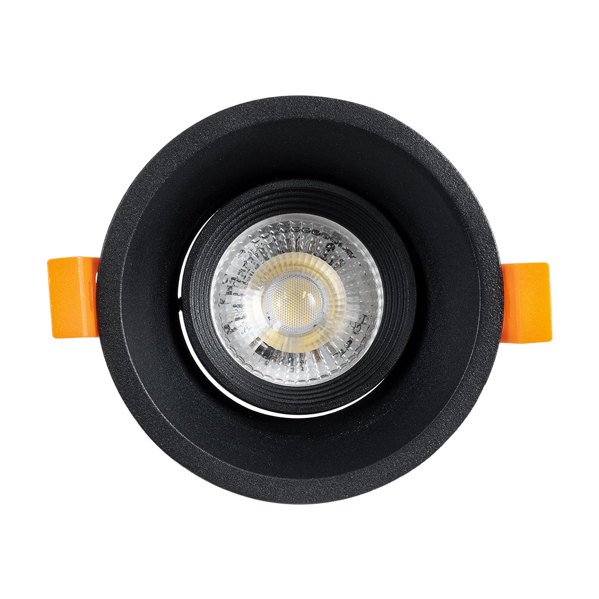 ALPHA 77831 Χωνευτή Κινούμενη Βάση για Σποτ MR16 με Ντουί GU10/GU5.3 IP20 - Μαύρο Ματ - Μ9.4 x Π9.4 x Υ4.2 / Q8.3εκ