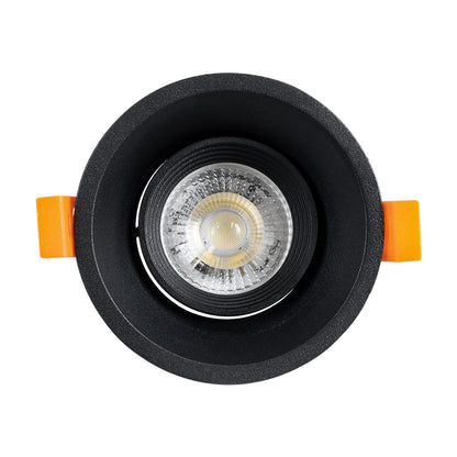 ALPHA 77831 Χωνευτή Κινούμενη Βάση για Σποτ MR16 με Ντουί GU10/GU5.3 IP20 - Μαύρο Ματ - Μ9.4 x Π9.4 x Υ4.2 / Q8.3εκ