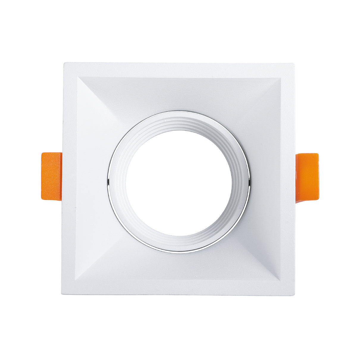 ALPHA 77832 Χωνευτό Κινούμενο Τετράγωνο Σποτ Οροφής για Λάμπα MR16/GU10 - IP20 - Χυτό Αλουμίνιο - Μ9 x Π9 x Υ4.5cm - Λευκό