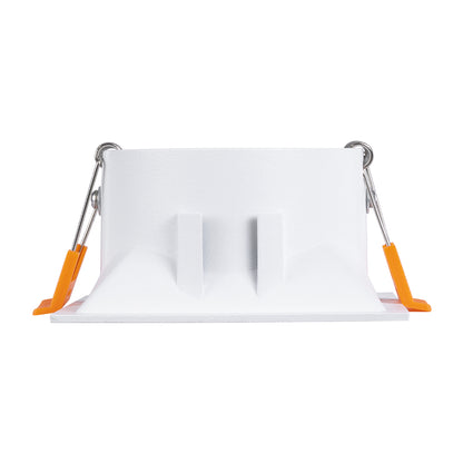 ALPHA 77832 Χωνευτό Κινούμενο Τετράγωνο Σποτ Οροφής για Λάμπα MR16/GU10 - IP20 - Χυτό Αλουμίνιο - Μ9 x Π9 x Υ4.5cm - Λευκό