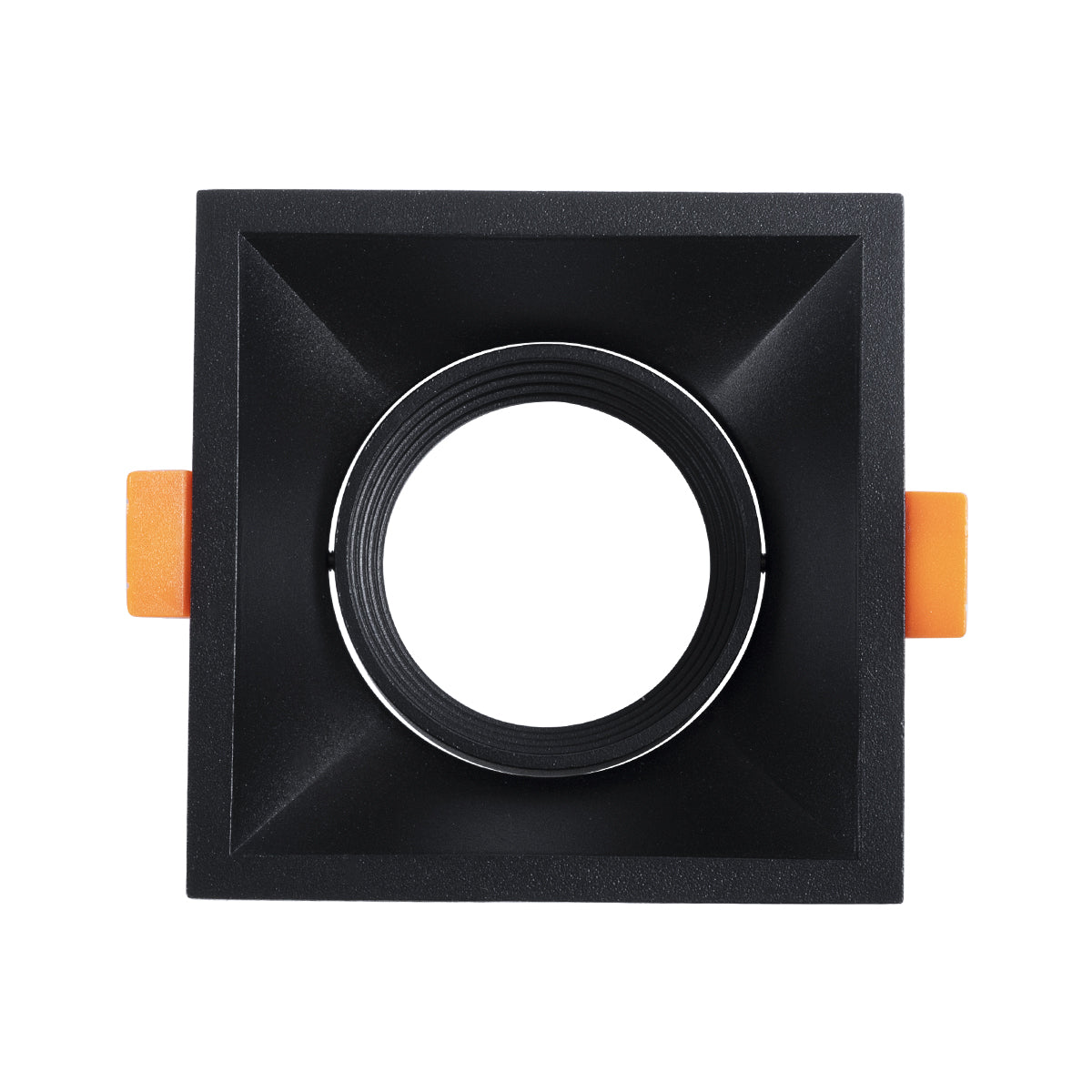 ALPHA 77833 Χωνευτό Κινούμενο Τετράγωνο Σποτ Οροφής για Λάμπα MR16/GU10 - IP20 - Χυτό Αλουμίνιο - Μ9 x Π9 x Υ4.5cm - Μαύρο