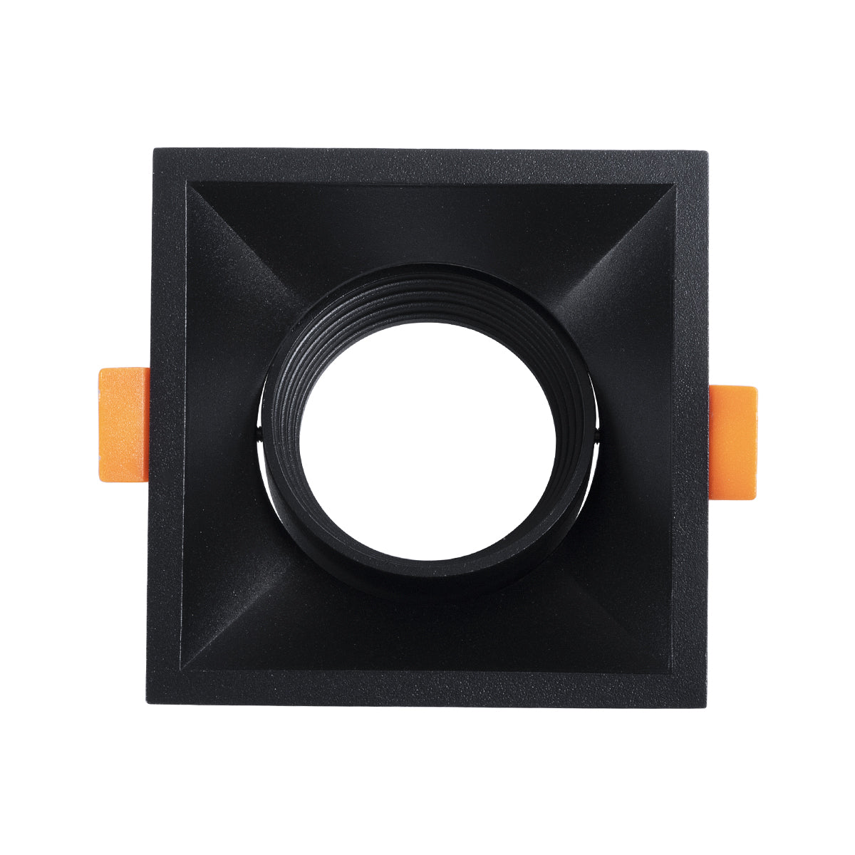 ALPHA 77833 Χωνευτό Κινούμενο Τετράγωνο Σποτ Οροφής για Λάμπα MR16/GU10 - IP20 - Χυτό Αλουμίνιο - Μ9 x Π9 x Υ4.5cm - Μαύρο