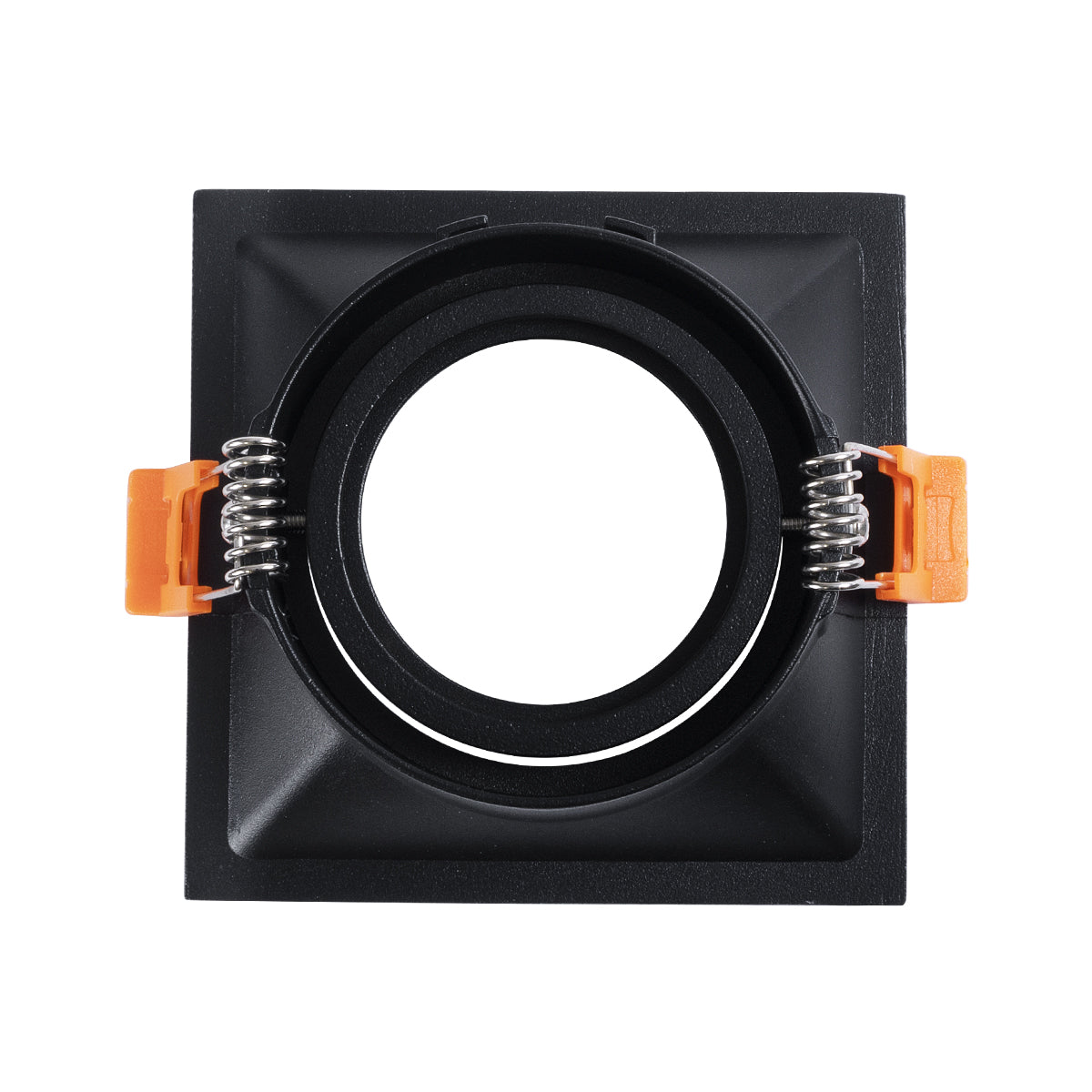 ALPHA 77833 Χωνευτό Κινούμενο Τετράγωνο Σποτ Οροφής για Λάμπα MR16/GU10 - IP20 - Χυτό Αλουμίνιο - Μ9 x Π9 x Υ4.5cm - Μαύρο