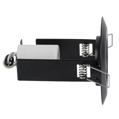 ALIBA 77841 Χωνευτή Στρογγυλή Μεταλλική Βάση Μπετού για Λάμπα R50 με Ντουί E14 AC 220-240V IP20 Φ9.2 x Υ9.5cm - Μαύρη