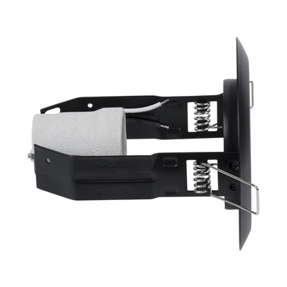 ACIDA 77845 Χωνευτή Στρογγυλή Μεταλλική Βάση Μπετού για Λάμπα R63 με Ντουί E27 AC 220-240V IP20 Φ11 x Υ11cm - Μαύρη