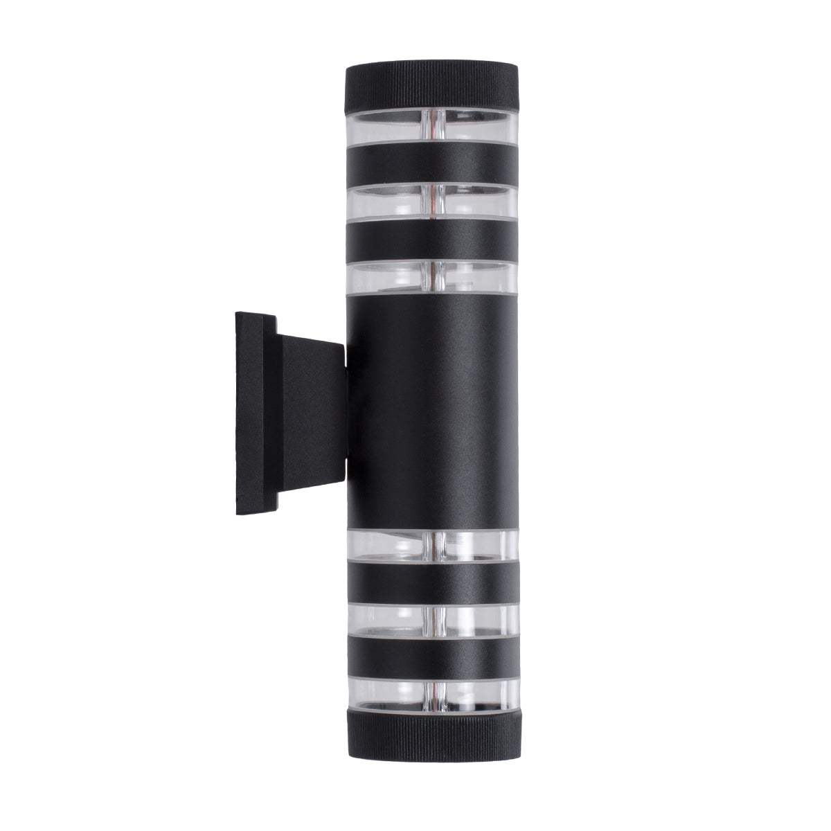 ORION 77883 Μοντέρνο Φωτιστικό Τοίχου - Απλίκα με Ντουί 2 x GU10 AC 220-240V Αδιάβροχο IP65 - Μαύρο Ματ - Μ9 x Π15 x Υ35.5