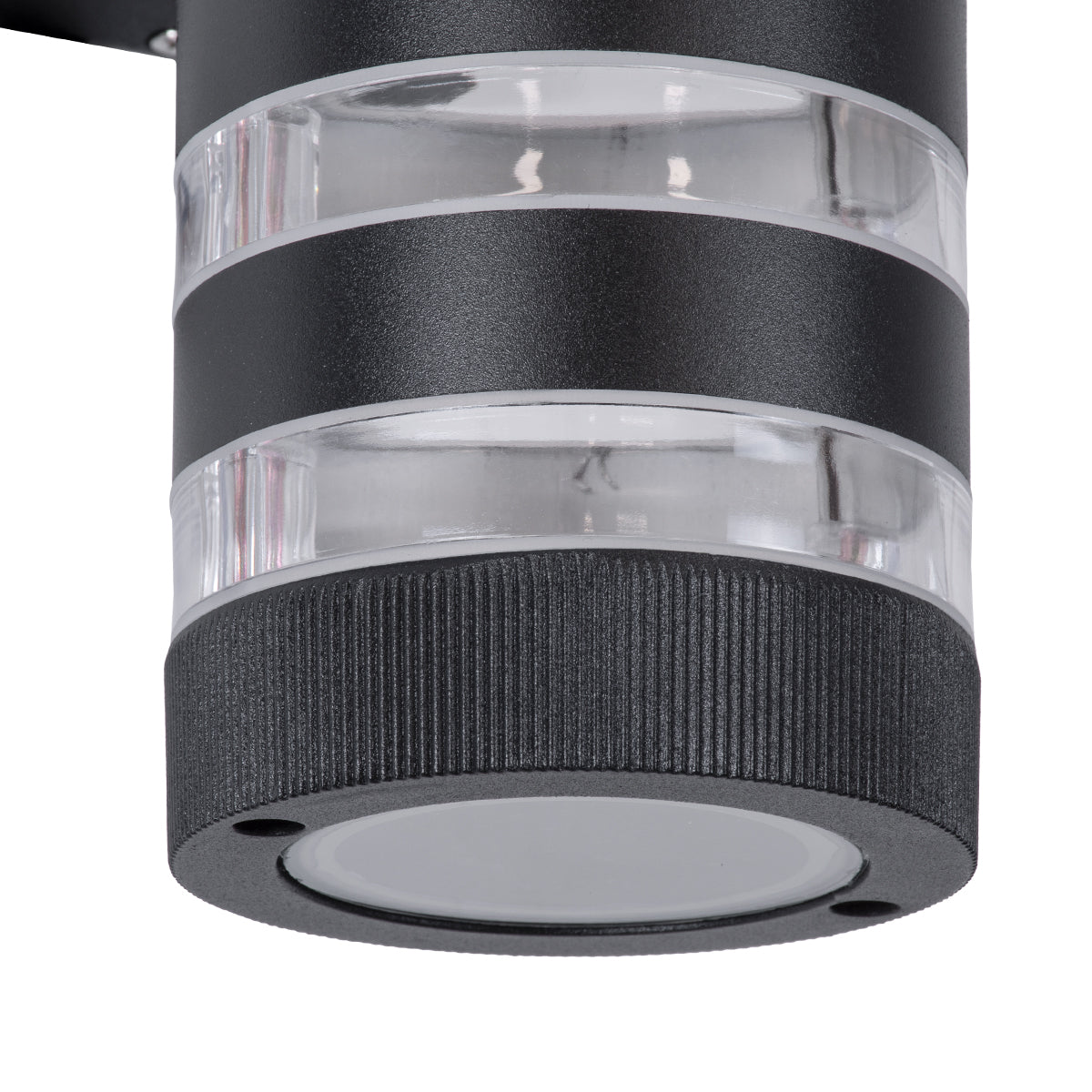 ORION 77883 Μοντέρνο Φωτιστικό Τοίχου - Απλίκα με Ντουί 2 x GU10 AC 220-240V Αδιάβροχο IP65 - Μαύρο Ματ - Μ9 x Π15 x Υ35.5