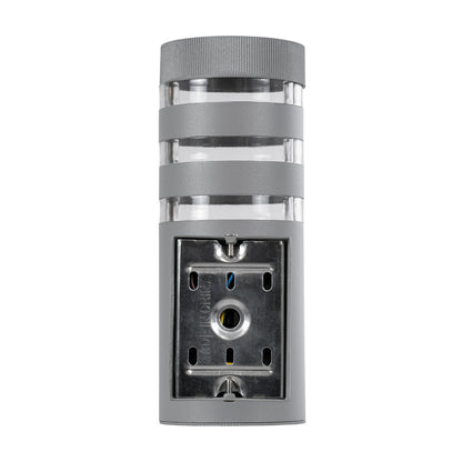 ORION 77884 Μοντέρνο Φωτιστικό Τοίχου - Απλίκα με Ντουί 1 x GU10 AC 220-240V Αδιάβροχο IP65 - Γκρι Ματ - Μ9 x Π15 x Υ23.2