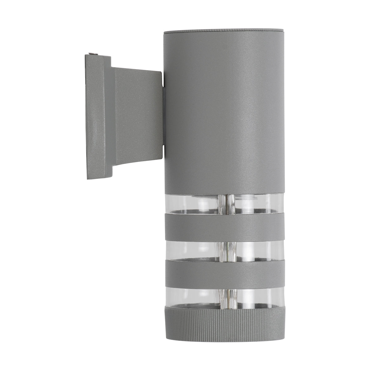 ORION 77884 Μοντέρνο Φωτιστικό Τοίχου - Απλίκα με Ντουί 1 x GU10 AC 220-240V Αδιάβροχο IP65 - Γκρι Ματ - Μ9 x Π15 x Υ23.2
