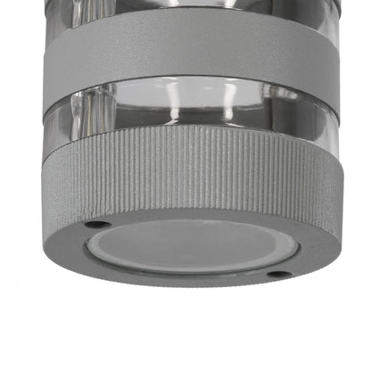 ORION 77884 Μοντέρνο Φωτιστικό Τοίχου - Απλίκα με Ντουί 1 x GU10 AC 220-240V Αδιάβροχο IP65 - Γκρι Ματ - Μ9 x Π15 x Υ23.2