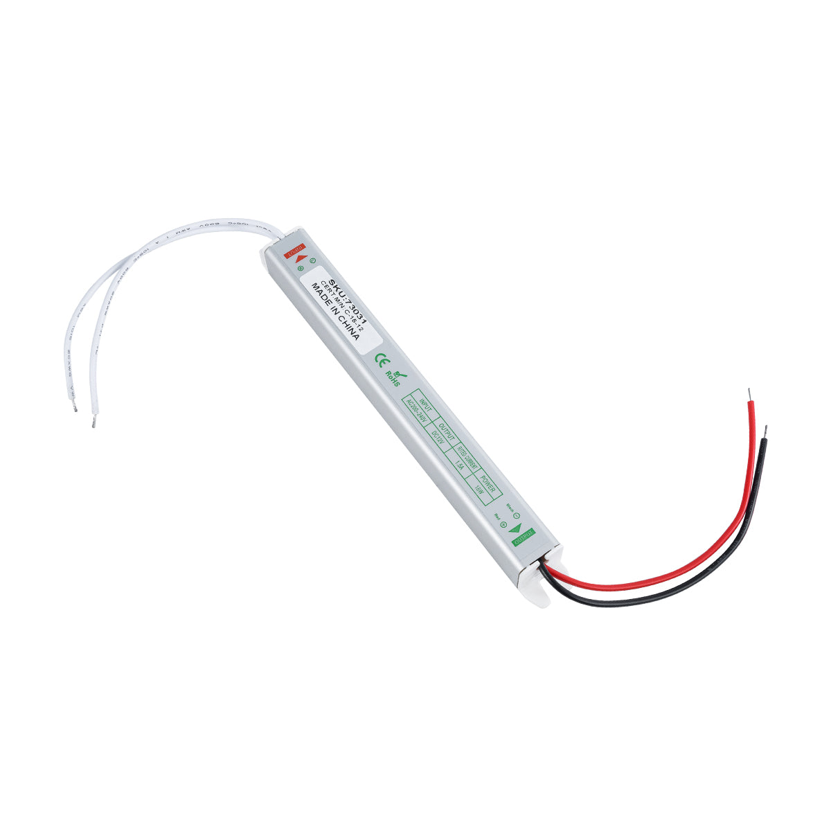 LUMISLIM 73031 Τροφοδοτικό/Μετασχηματιστής PELV 18W 1.5A DC 12V IP20 - AC 220-240V σε DC 12V - Μ17.5 x Π1.8 x Υ1.8