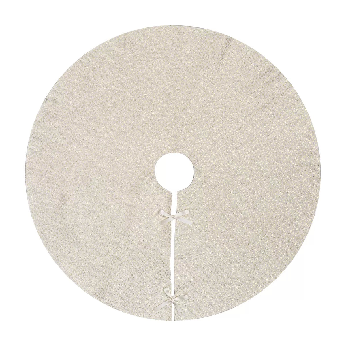 Ποδιά Δέντρου Ζακάρ Εκρού-Χρυσό 90εκ