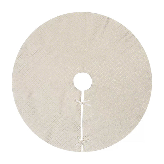 Ποδιά Δέντρου Ζακάρ Εκρού-Χρυσό 90εκ