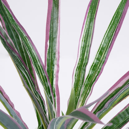 DRACAENA PURPLE 78294 Τεχνητό Φυτό Δράκαινα Μωβ - Μπουκέτο Διακοσμητικών Φυτών - Κλαδιών με Φύλλωμα Πράσινο - Μωβ Υ45cm