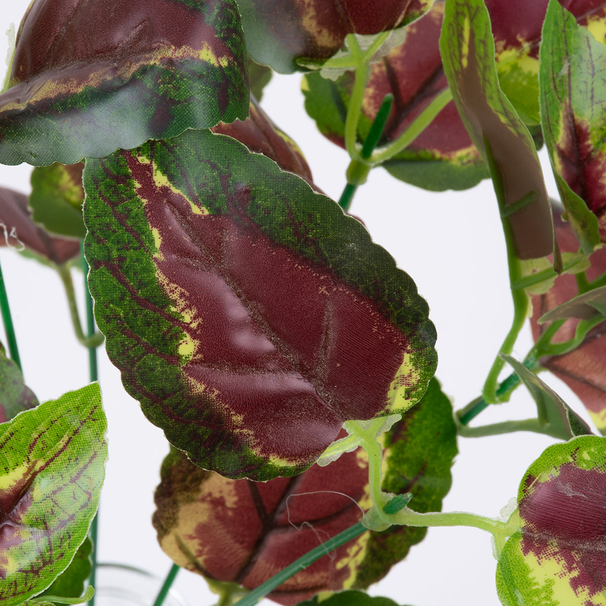 AMARANTHUS TRICOLOR 78296 Τεχνητό Φυτό Αμάραντος Τρίχρωμος - Μπουκέτο Διακοσμητικών Φυτών - Κλαδιών με Φύλλωμα Πράσινο - Κόκκινο - Κίτρινο Υ34cm