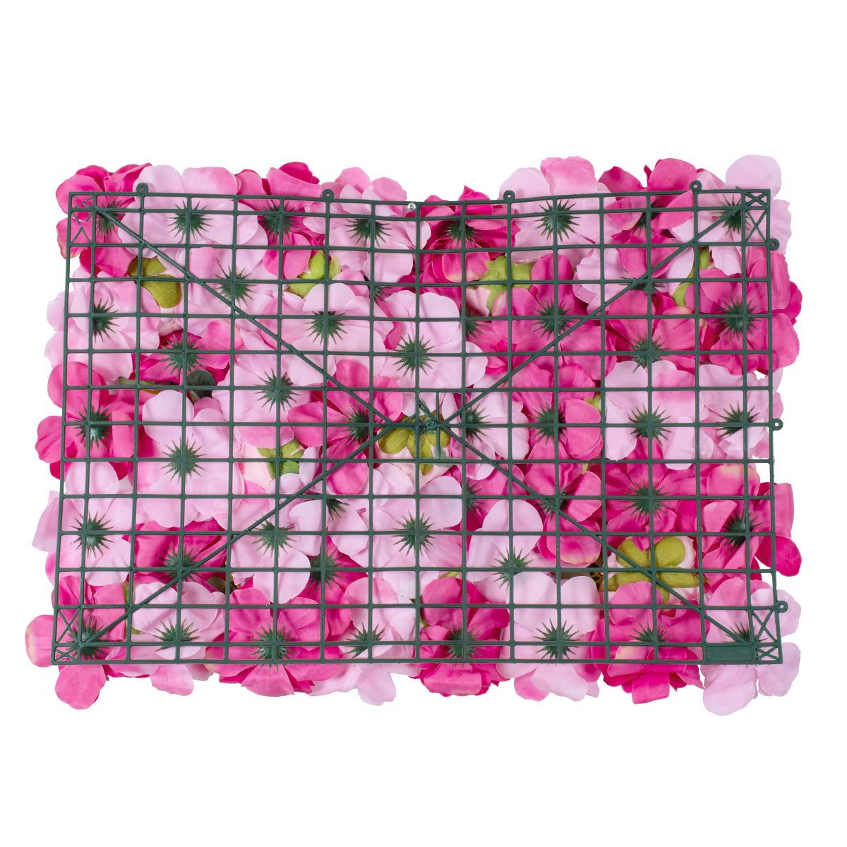 ROSALIE 78335 Τεχνητό Διακοσμητικό Πάνελ Λουλουδιών - Κάθετος Κήπος σύνθεση Ροζαλί Μ60 x Π40 x Υ6cm