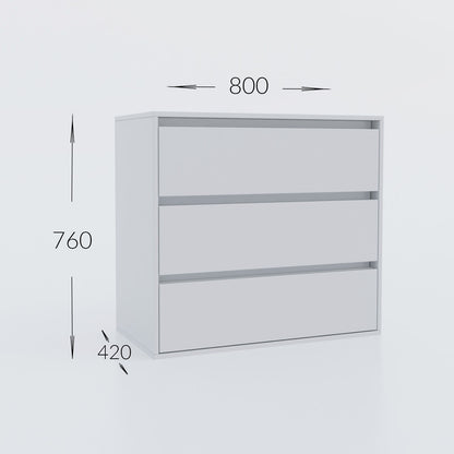 Συρταριέρα Idea Λευκό 80x42x76
