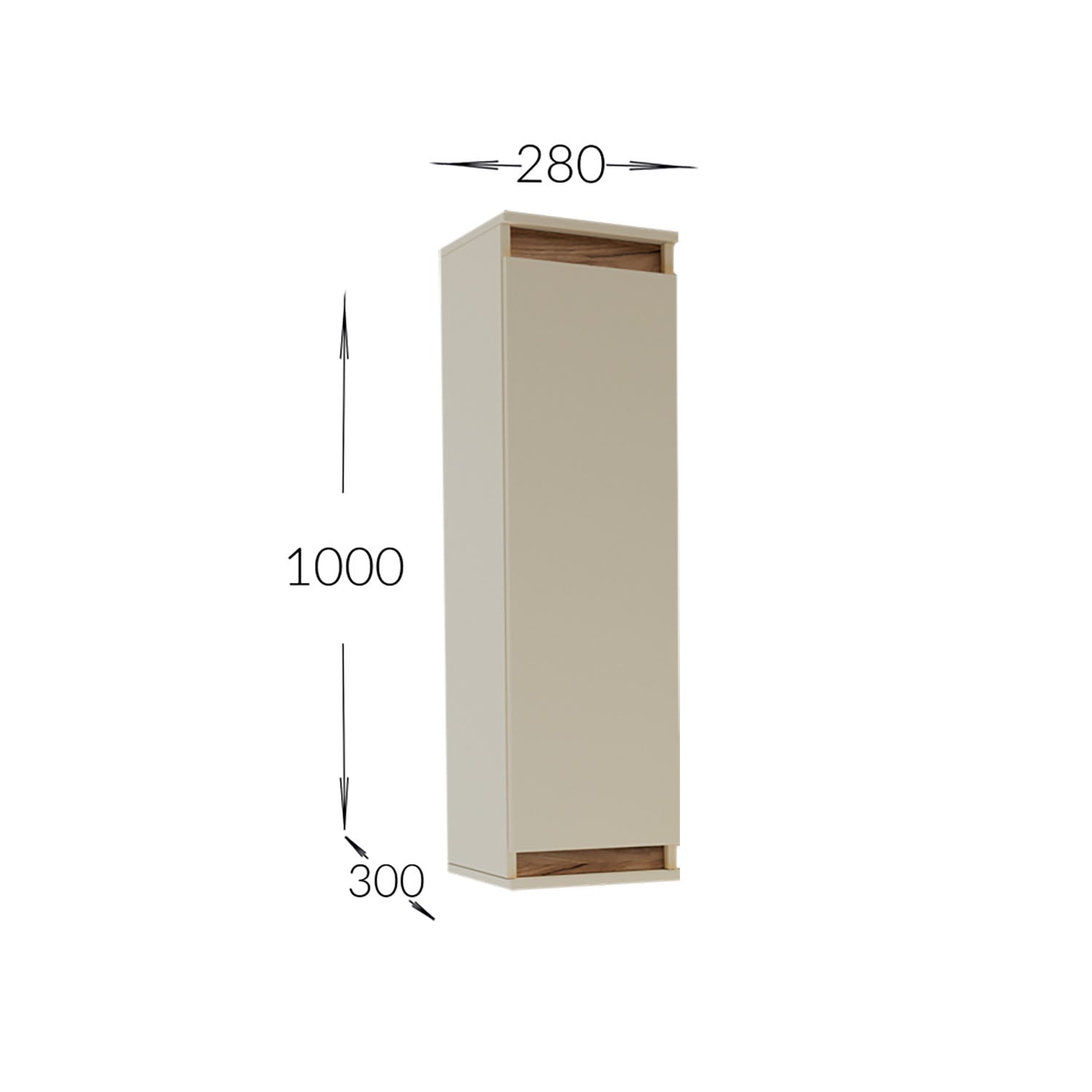 Σύνθεση Τηλεόρασης Lilu Μπεζ-Σκούρο Δρυς 175x37x131
