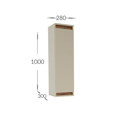Σύνθεση Τηλεόρασης Lilu Μπεζ-Σκούρο Δρυς 175x37x131