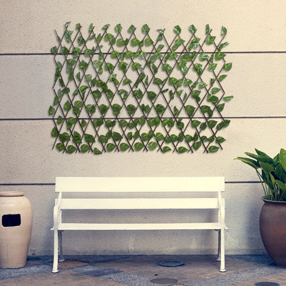 GOLDEN POTHOS 78496 Πτυσσόμενη Πέργκολα Τεχνητής Φυλλωσιάς - Κάθετος Κήπος Σύνθεση Πόθος Μ110 x Π10 x Υ120cm (min) Μ310 x Π10 x Υ45cm (max)