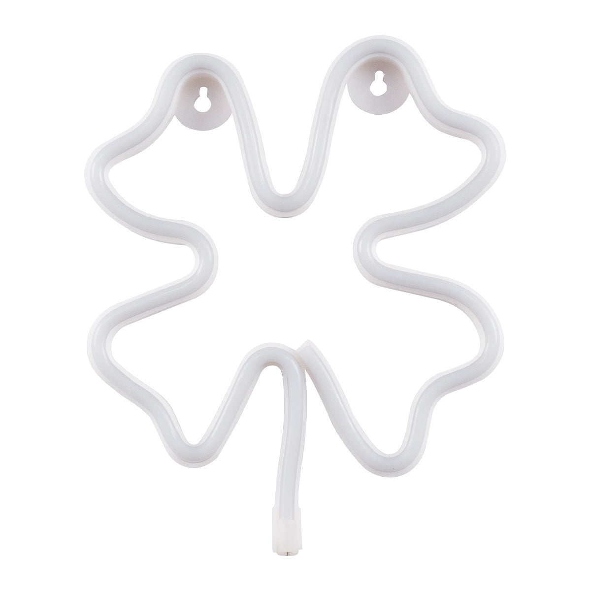 78572 Φωτιστικό Ταμπέλα Φωτεινή Επιγραφή NEON LED Σήμανσης FOUR LEAF CLOVER 5W με Καλώδιο Τροφοδοσίας USB - Μπαταρίας 3xAAA (Δεν Περιλαμβάνονται) - Πράσινο