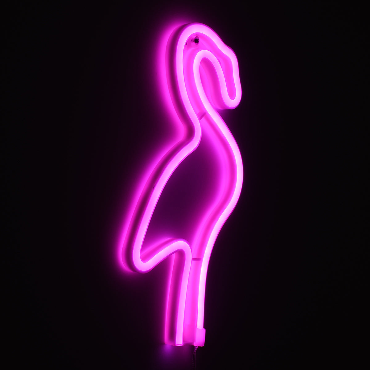 78573 Φωτιστικό Ταμπέλα Φωτεινή Επιγραφή NEON LED Σήμανσης FLAMINGO 5W με Καλώδιο Τροφοδοσίας USB - Μπαταρίας 3xAAA (Δεν Περιλαμβάνονται) - Ροζ