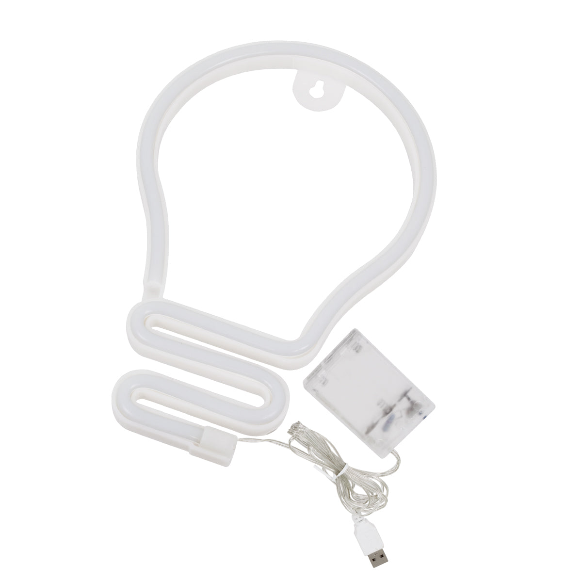 78576 Φωτιστικό Ταμπέλα Φωτεινή Επιγραφή NEON LED Σήμανσης LAMP 5W με Καλώδιο Τροφοδοσίας USB - Μπαταρίας 3xAAA (Δεν Περιλαμβάνονται) - Ψυχρό Λευκό 6000K