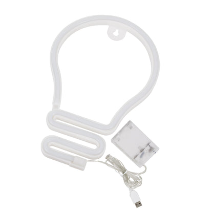 78576 Φωτιστικό Ταμπέλα Φωτεινή Επιγραφή NEON LED Σήμανσης LAMP 5W με Καλώδιο Τροφοδοσίας USB - Μπαταρίας 3xAAA (Δεν Περιλαμβάνονται) - Ψυχρό Λευκό 6000K