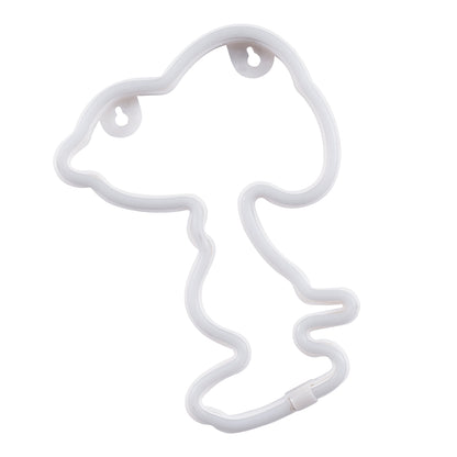 78578 Φωτιστικό Ταμπέλα Φωτεινή Επιγραφή NEON LED Σήμανσης SNOOPY 5W με Καλώδιο Τροφοδοσίας USB - Μπαταρίας 3xAAA (Δεν Περιλαμβάνονται) - Θερμό Λευκό 2700K