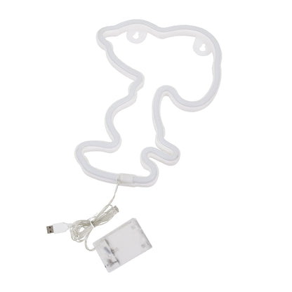 78578 Φωτιστικό Ταμπέλα Φωτεινή Επιγραφή NEON LED Σήμανσης SNOOPY 5W με Καλώδιο Τροφοδοσίας USB - Μπαταρίας 3xAAA (Δεν Περιλαμβάνονται) - Θερμό Λευκό 2700K