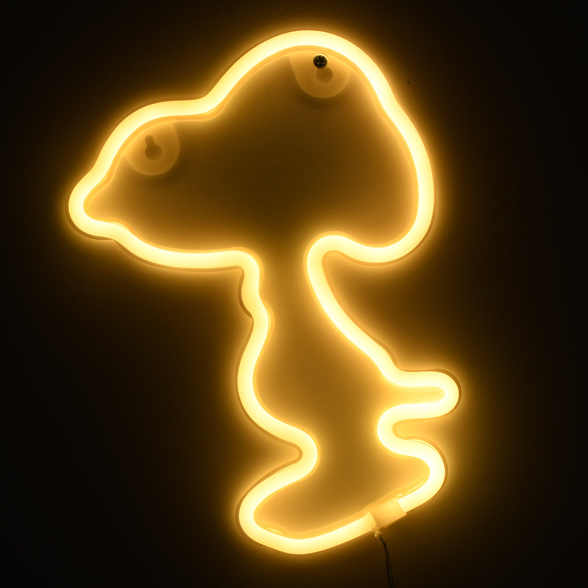 78578 Φωτιστικό Ταμπέλα Φωτεινή Επιγραφή NEON LED Σήμανσης SNOOPY 5W με Καλώδιο Τροφοδοσίας USB - Μπαταρίας 3xAAA (Δεν Περιλαμβάνονται) - Θερμό Λευκό 2700K