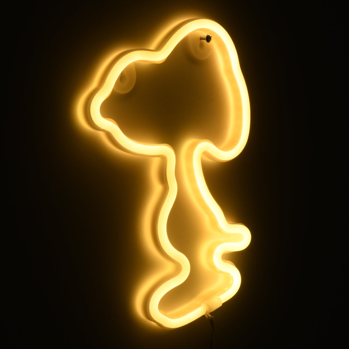 78578 Φωτιστικό Ταμπέλα Φωτεινή Επιγραφή NEON LED Σήμανσης SNOOPY 5W με Καλώδιο Τροφοδοσίας USB - Μπαταρίας 3xAAA (Δεν Περιλαμβάνονται) - Θερμό Λευκό 2700K